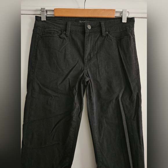 Calvin Klein Women's Black Straight Slim Casual Slacks Size 2 - Picture 3 of 5